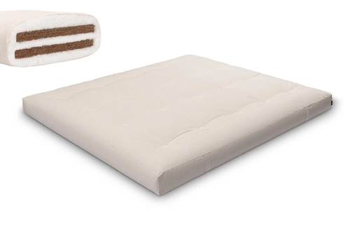 Ecru \ Non-woven cotton + 2x 3 cm coconut layer \ 180x200 cm