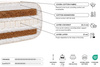 Futon Mattress 200x200 with latex and 2x coconut - Comfort Relax Hard - Pascall Kedro Linen
