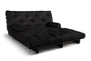 Sofa Bed Futon 180x200 - Slim Basic Black - Pascall Black