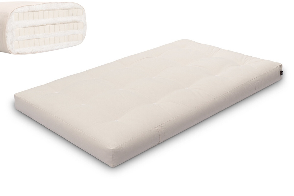 Futon Mattress 120x200 with latex - Comfort Trio Latex - Pascall Ecru