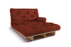 Sofa Bed Futon 120x200 - Slim Basic Classic - Pascall Brick