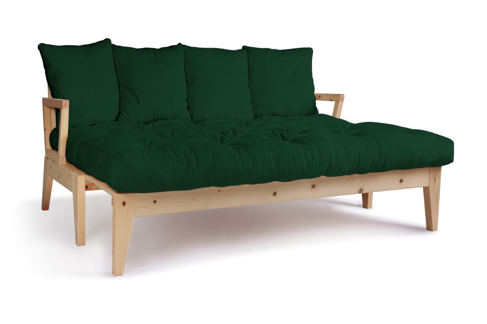 Sofa bed 200 cm - Sakura - Pascall Futon Bottle Green