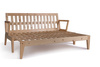 Sofa bed 200 cm - Sakura - Pascall Futon Ecru