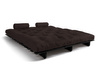 Sofa Bed Futon 180x200 - Slim Basic Black - Pascall Brown
