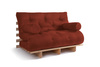 Sofa Bed Futon 120x200 - Slim Basic Classic - Pascall Brick