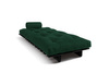 Sofa Bed Futon 90x200 - Slim Basic Black - Pascall Bottle Green