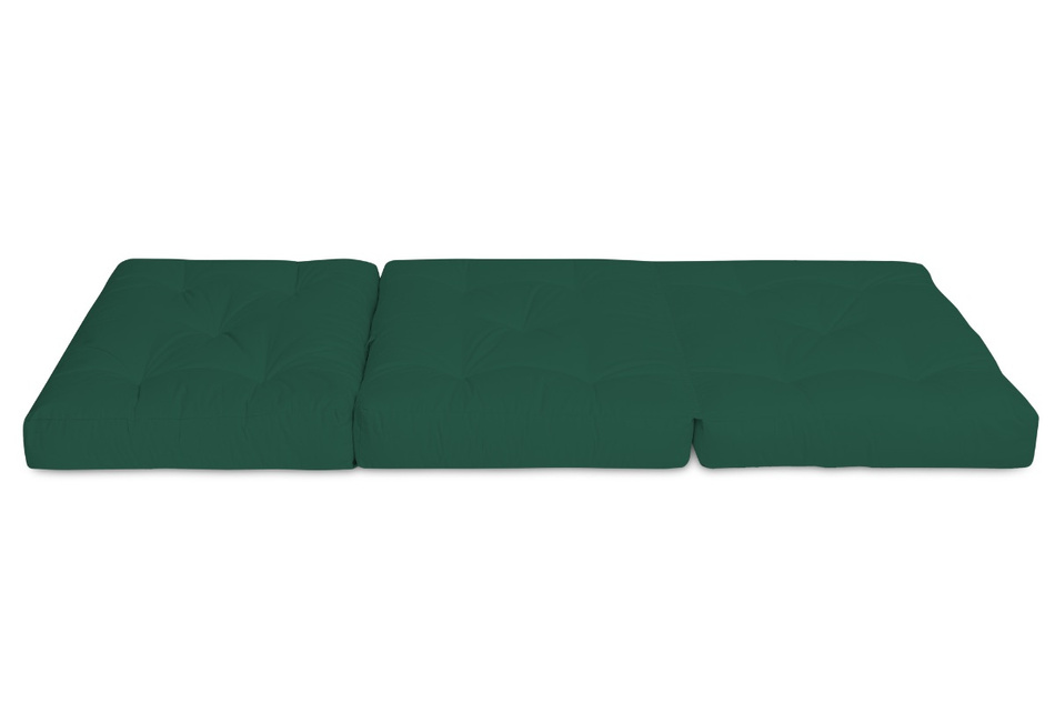 Futon Folding Mattress 90x200 with latex - Flex Latex - Pascall Bottle Green