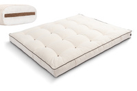 Futon Mattress 160x200 with coconut - Medium Coco - Pascall Kedro Ecru