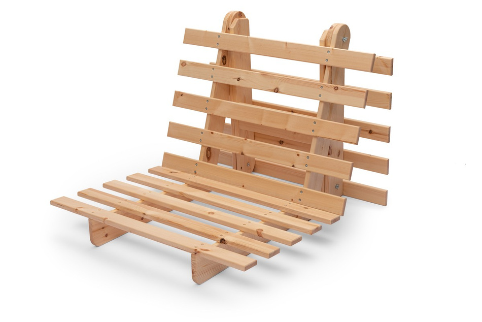 Sofa Bed Futon 90x200 - Slim Comfort Classic - Pascall Grey