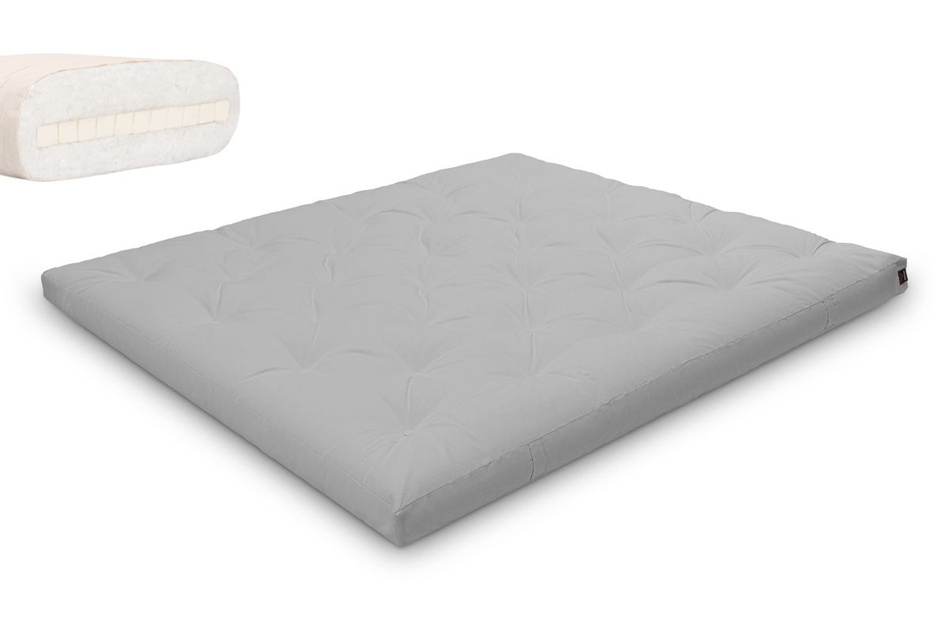 Futon Mattress 180x200 with latex - Slim Latex - Pascall Light Grey