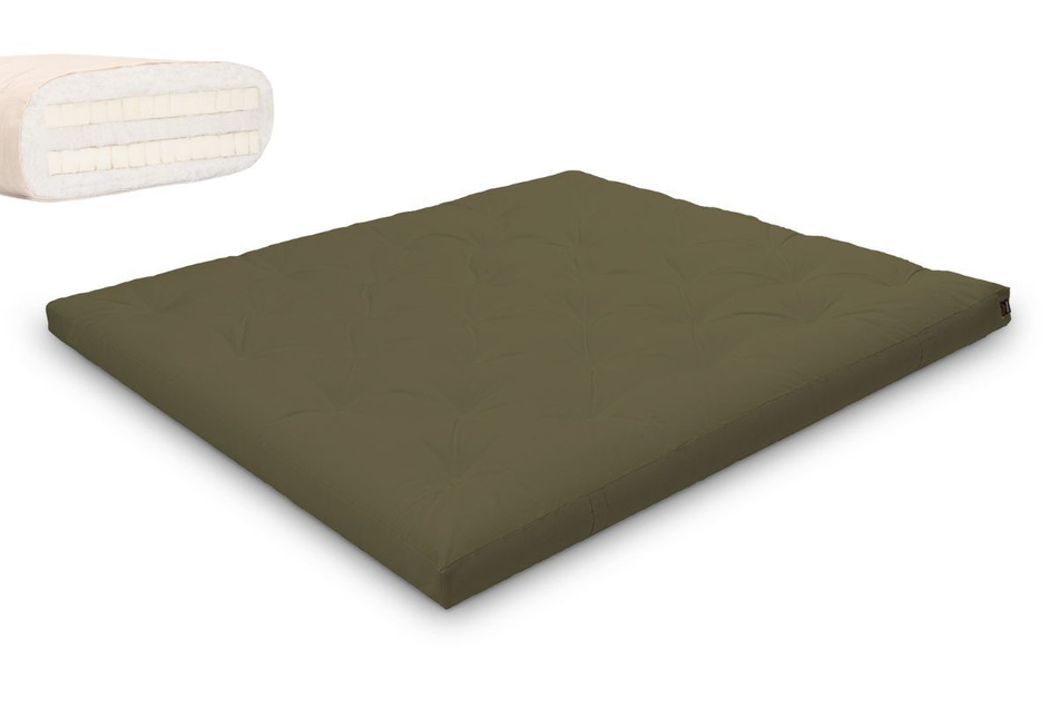 Futon Mattress 180x200 with latex - Slim Duo Latex - Pascall Khaki