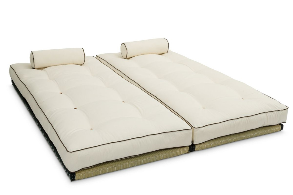 Corner Sofa Tatami Medium Coco Kedro 80x200 - Pascall Futon Ecru