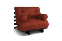 Sofa Bed Futon 90x200 - Slim Basic Black - Pascall Brick