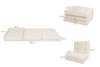 Futon Folding Mattress 70x200 - Flex Natural - Pascall Blue