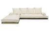Corner Sofa Tatami Medium Natural Kedro 90x200 - Pascall Futon Ecru