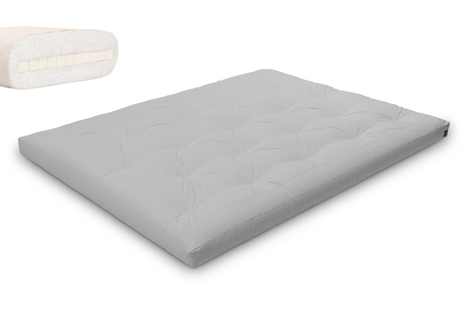 Futon Mattress 160x200 with latex - Slim Latex - Pascall Light Grey