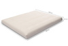 Futon Mattress 160x200 with latex and 2x coconut - Comfort Relax Hard - Pascall Grey
