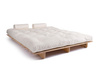 Sofa Bed Futon 160x200 - Slim Comfort Classic - Pascall Ecru