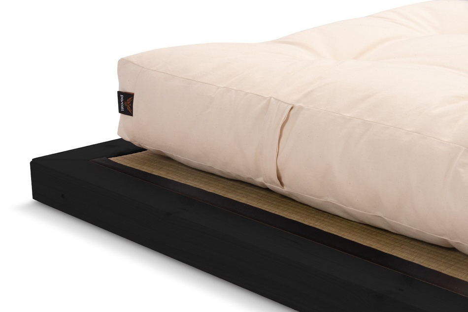 Wooden Bed 200x200 - Zen Black Tatami - Pascall