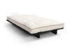 Sofa Bed Futon 90x200 - Slim Exclusive Black - Pascall Kedro Ecru
