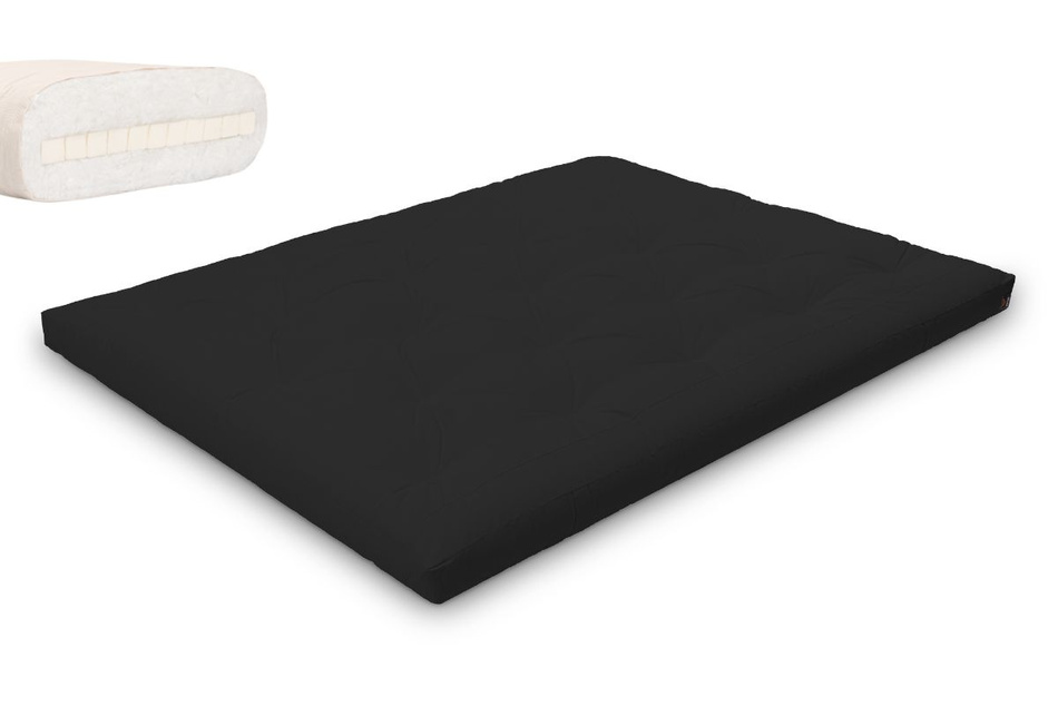 Futon Mattress 160x200 with latex - Slim Latex - Pascall Black