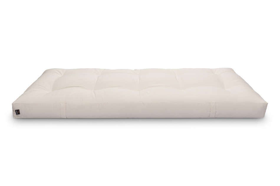 Futon Mattress 90x200 with wool, coconut and 2x latex - Comfort Wool - Pascall Ecru