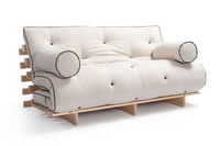 Sofa Bed Futon 160x200 - Slim Basic Classic - Pascall Kedro Linen