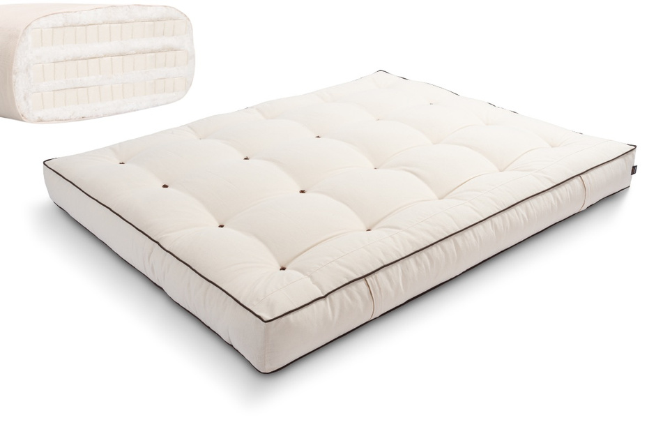 Futon Mattress 200x200 with latex - Comfort Trio Latex - Pascall Kedro Ecru