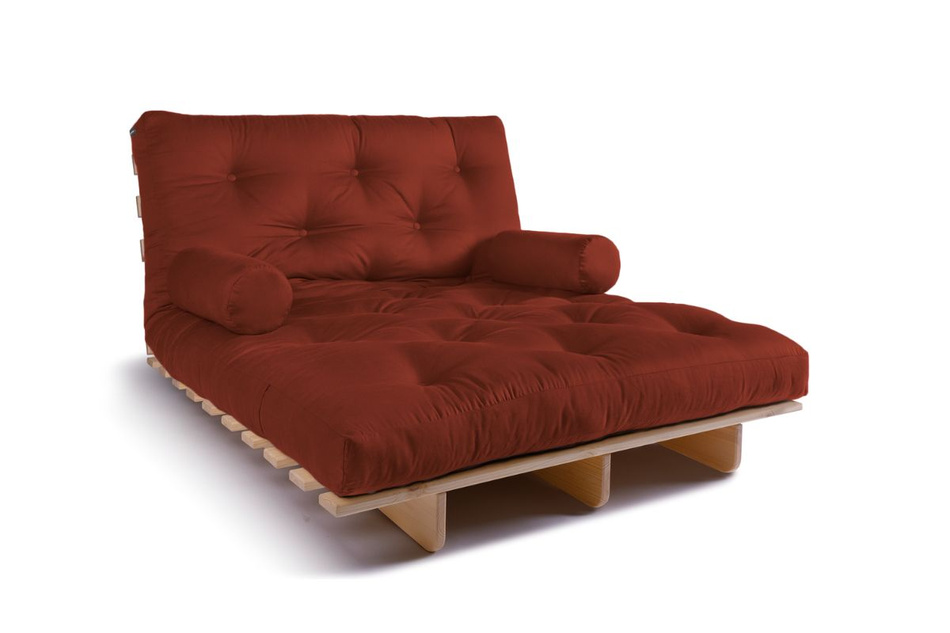 Sofa Bed Futon 120x200 - Slim Exclusive Classic - Pascall Brick