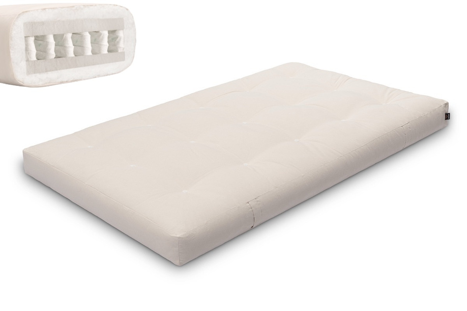 Futon Mattress 120x200 - Hybrid Pocket H3 - Pascall Ecru