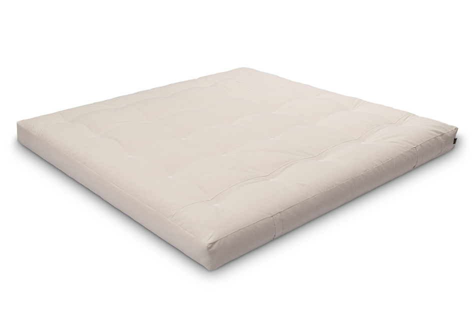 Futon Mattress 200x200 with latex and 2x coconut - Comfort Relax Hard - Pascall Ecru