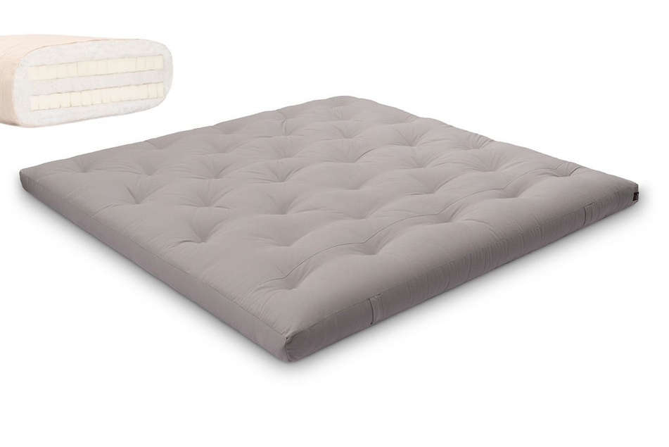 Futon Mattress 200x200 with latex - Slim Duo Latex - Pascall Grey