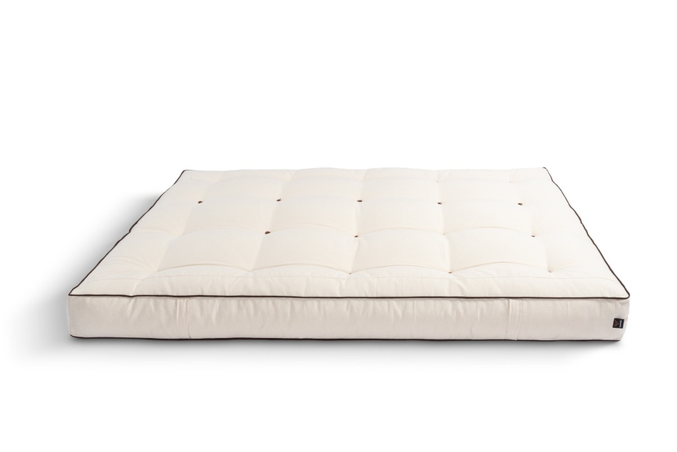Futon Mattress 200x200 with wool, coconut and 2x latex - Comfort Wool - Pascall Kedro Ecru